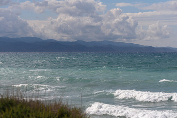 Mediterranean sea and beach in winter in Cyprus 4