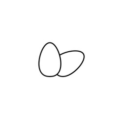 Egg icon, logo, shape, symbol, arts, design, coloring