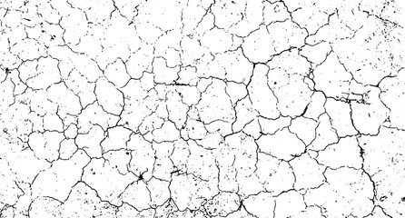 Grunge texture with black color, Vintage black and white a cracked wall, a black and white vector of a cracked wall, cracked grunge texture background, a black and white vector of cracked concrete 