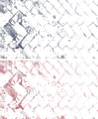 red and white dots with square, halftone texture background vector illustration set, halftone pattern halftone dots halftone background abstract halftone