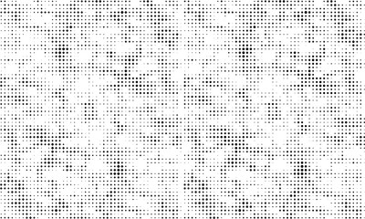 a black and white halftone vintage dots and square shape pattern set, grunge  wall texture background with halftone dot,  abstract dots square, halftone pattern, random dots, spot, 