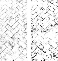 abstract old architectural plan, a set of vintage different textures of a old brick wall set, grunge texture background black and white color with old bricks wall texture Vintage old brick floor