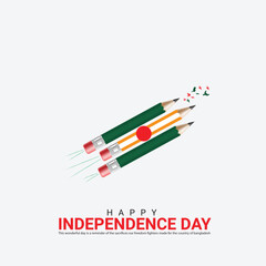 Independence Day of Bangladesh. Independence Day Creative Design For social media post.