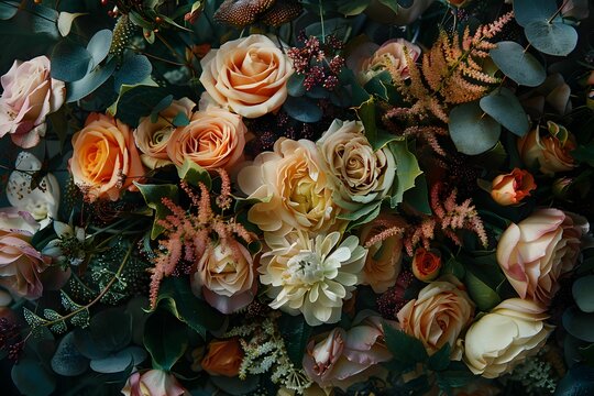 Wedding Bouquet for the Bride and Groom-to-be with Impeccable Arrangement