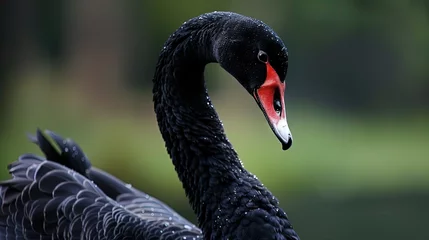 Foto op Aluminium Full body portrait of black swan © Brian