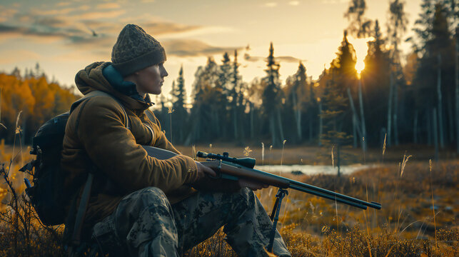 hunter in the forest