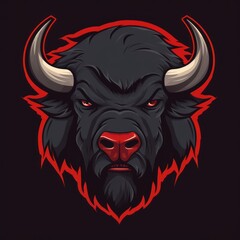 Mighty bison logo