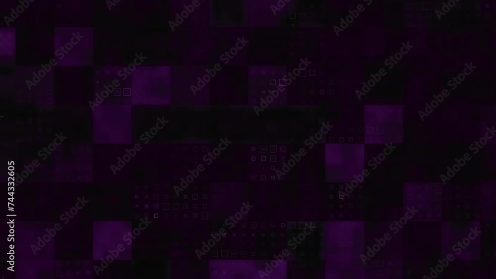 Poster animation of biometric fingerprint and data processing and dark background