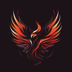 Naklejka premium dancing phoenix logo