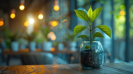 Executives gather to strategize on eco-friendly practices for innovative corporate sustainability.