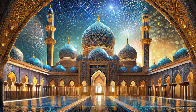 illustration of a design mosque. Ramadan or Ramadhan. icon set vector mosque. Ramadhan icons set promotion. benner. poster. Islamic. ikon masjid. 4k high quality. idea mosque Ramadan