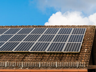 Residential Solar Panels on Rooftop