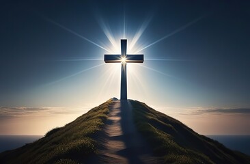 Guiding Light, Jesus Christ's Cross Illuminates the Bright Path