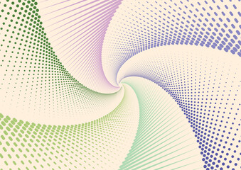 abstract background with colorful line dot spiral