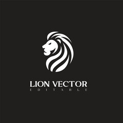 Lion logo with luxury and elegance : Lion vector logo