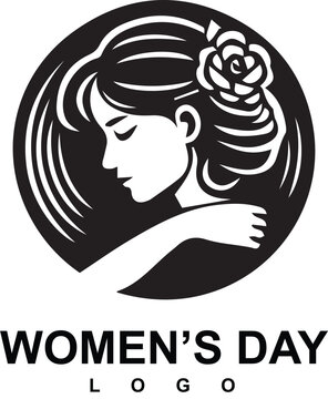Vector happy women's day logo 8 march free vector