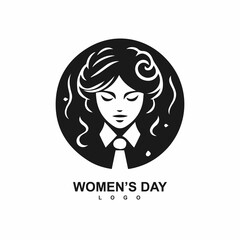 Vector happy women's day logo 8 march free vector