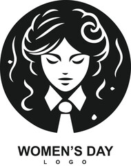 Vector happy women's day logo 8 march free vector