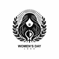 Vector happy women's day logo 8 march free vector