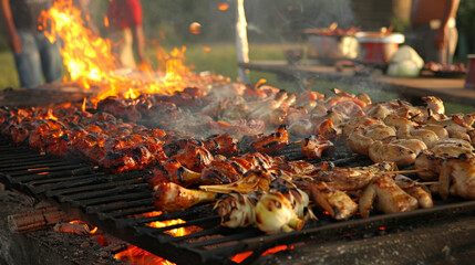Traditional foods or meals may be prepared and shared such as grilling or barbecuing.