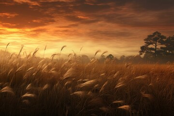 Savanna rocks field. Outdoor scenery. Generate Ai