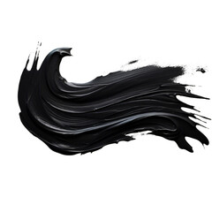 Sleek Black Brush Stroke Texture for Modern Design