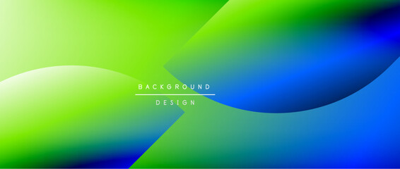 Circles and round shapes with gradients. Minimal abstract background, round geometric shapes, clean and structured design