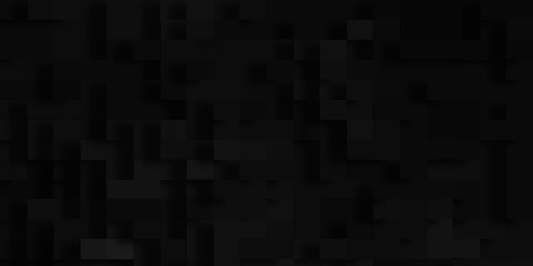 Luxury geometric block pattern with squares and triangles, Black mosaic abstract background with 3d geometric block pattern, geometric Unevenness three-dimensional shadow block pattern background.	