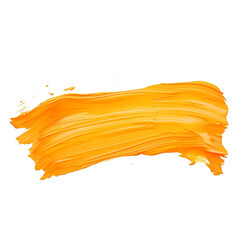 Vibrant Orange Brush Stroke for Design Use