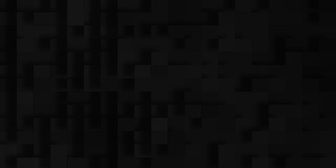 Luxury geometric block pattern with squares and triangles, Black mosaic abstract background with 3d geometric block pattern, geometric Unevenness three-dimensional shadow block pattern background.	