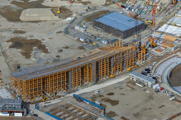 開発の進む埋立地 大阪 夢洲