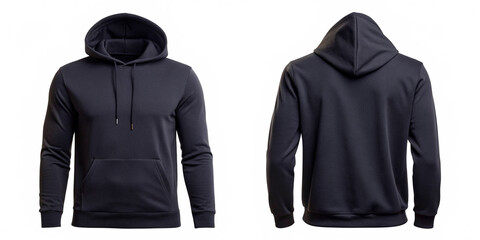 A blank black hoodie for design mockups