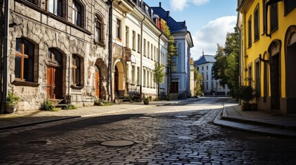 Fototapeta premium street in the town