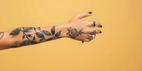 The trend of tattoos on a girl s hand reflects the spirit of freedom, rebellion and uniqueness....