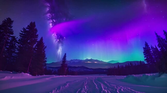 Aurora views with incomparable beauty