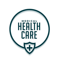 health care protection shield background for pharmacy or laboratory