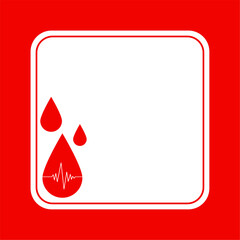 Fototapeta premium medical care theme empty frame background for research