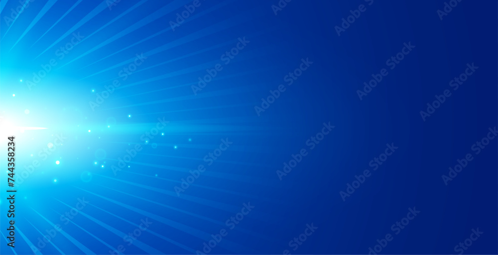 Canvas Prints glowing and shiny starburst lines blue backdrop design