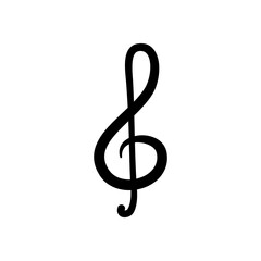 Obraz premium Music notes icon isolated on transparent background. 