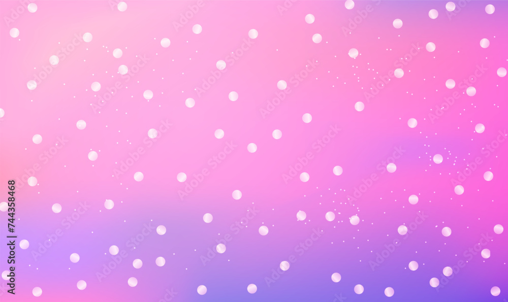 Aufkleber random polka dots pattern on pink background. pink pastel dots in a chaotic vector pattern. cuteness