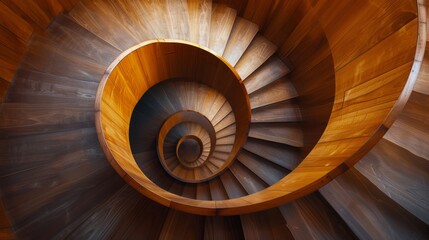 Abstract architectural background.Spiral staircase in the form of a spiral.