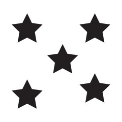 five stars icon on white background. five stars icon for your web site design, logo, app, UI. flat style , eps10
