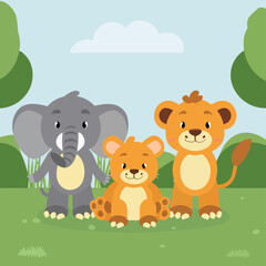 Naklejka premium 2d vector illustration for learning cartoon character design for letters of the English language 