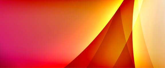 Dynamic flowing waves on gradient color background. Vector illustration For Wallpaper, Banner, Background, Card, Book Illustration, landing page