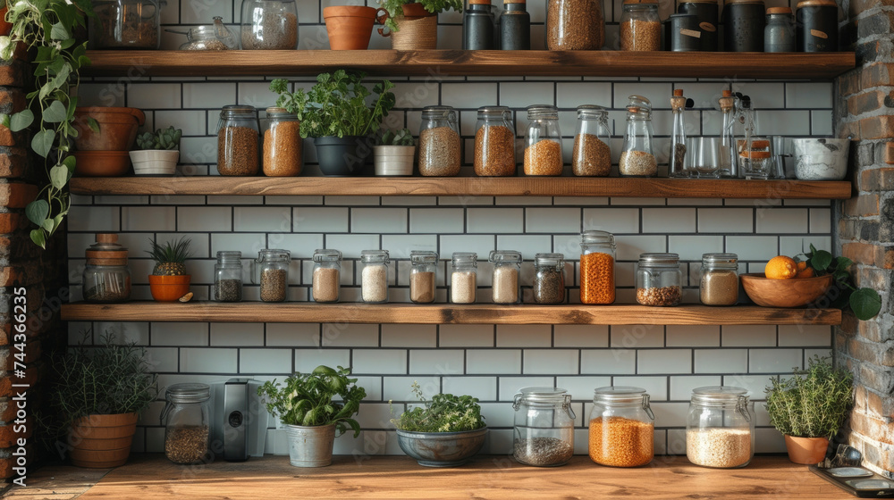 Poster an image of a subway tile backsplash in a kitchen showcasing the clic and timeless look of these whi