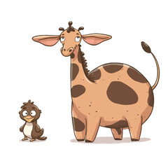 2d vector illustration for  learning cartoon character design for letters of the English language
