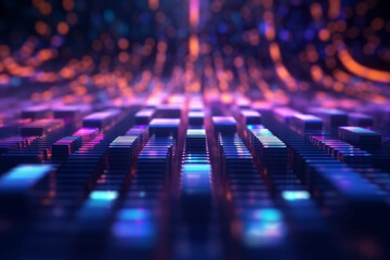 3d rendering motion graphic of futuristic abstract background