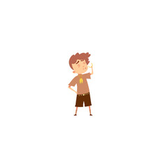 world scout day boy scout pose activity