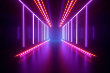 abstract neon light background,3d render