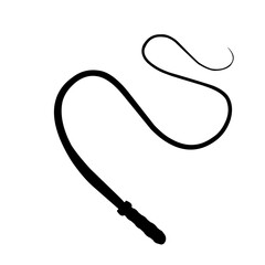 Cowboy whip Silhouette 